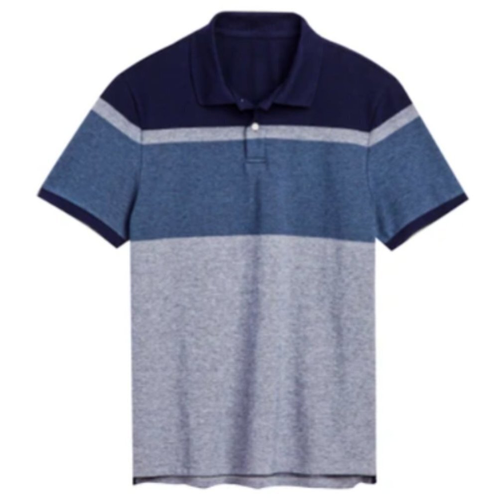 Old Navy Men's Buit In Flex Colorblock Polo